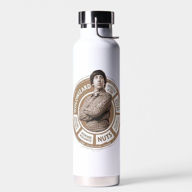 Howard Info Graphic Water Bottle (Left)