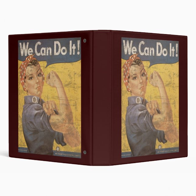 Howard Miller We Can Do It Rosie the Riveter Binder (Background)