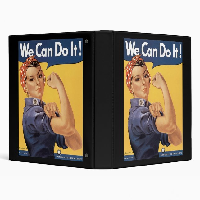 Howard Miller We Can Do It Rosie the Riveter Binder (Background)