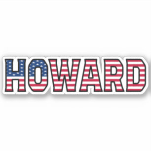 Howard Name Vorname USA Sticker Stickerset