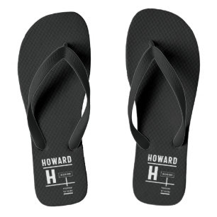 Howard Personalized Name Birthday Gift Flip Flops