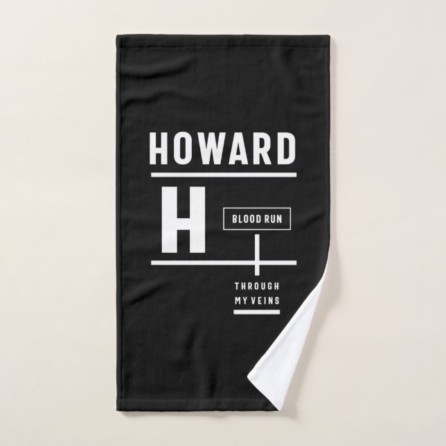 Howard Personalized Name Birthday Gift Hand Towel (Hand Towel)