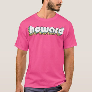 Howard Retro Rainbow Typography Faded Style T-Shirt