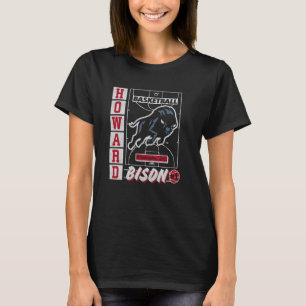 Howard University Bison Basketball Vintage Court N T-Shirt