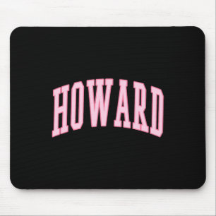 Howard Vintage Preppy Varsity Pink Sports  Mouse Pad