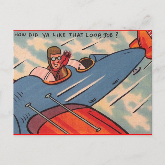 How'd Ya Like the Loop, Joe?! Postcard (Front)