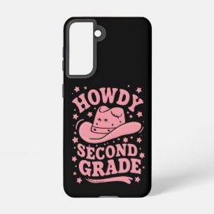 Howdy 2nd Grade Cowboy Cowgirl Back To School Samsung Galaxy Case