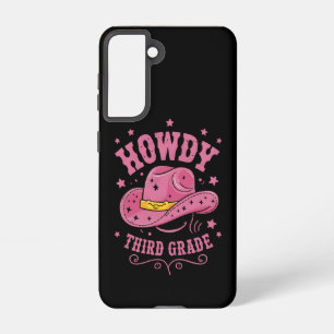 Howdy 3rd Grade Cowboy Cowgirl Back To School Samsung Galaxy Case