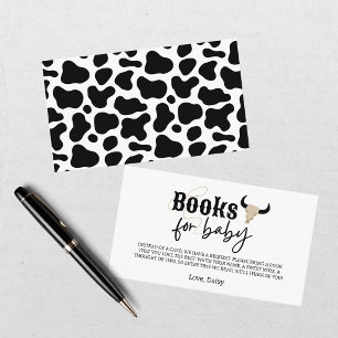 Howdy Baby Black Tan Cowboy Baby Shower Enclosure Card