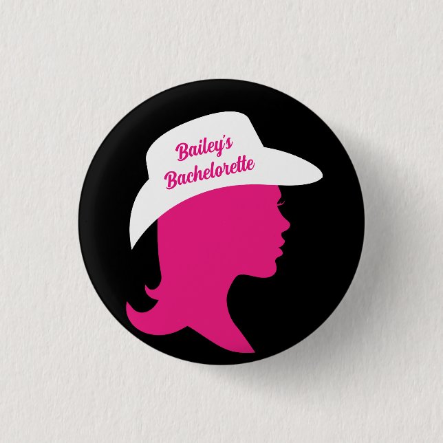 Howdy Bachelorette 1 Inch Round Button (Front)