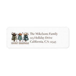 Howdy Christmas Cowboy Tree Western Holiday