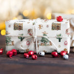 Howdy Christmas | Fun Western Personalized  Wrapping Paper<br><div class="desc">Celebrate the holidays with a yee-haw! The Howdy Christmas Fun Western Personalized Wrapping Paper brings a festive cowboy twist to your gift-giving this season. Featuring charming hand-drawn illustrations of cowboy Santa, cacti wrapped in lights, rustic boots, and snowmen with a Western flair, this wrapping paper is perfect for adding personality...</div>