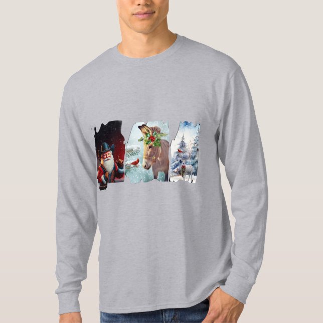 Howdy Christmas  T-Shirt (Front)