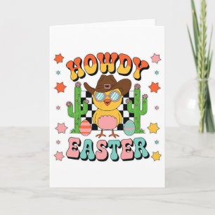 Howdy Cowboy Chicks Dig Me Easter Happy Easter Card