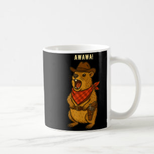Howdy Cowboy Rock Hyrax Awawa Western Funny _2  Coffee Mug