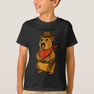 Howdy Cowboy Rock Hyrax Awawa Western Funny T-Shirt