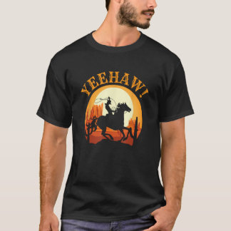 Howdy Cowboy Rodeo Riding Lover Saying Yeehaw! Gif T-Shirt