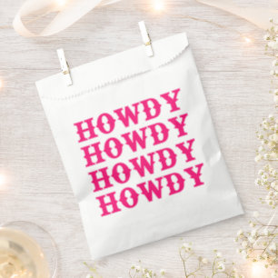 Howdy Cowgirl Disco Last Rodeo Favour Bag
