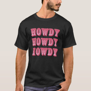 Howdy Cowgirl Retro Vintage Country Western Preppy T-Shirt