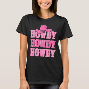 Howdy Cowgirl Retro Vintage Country Western Yeehaw T-Shirt
