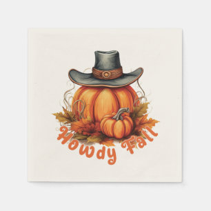 Howdy Fall – Rustic Autumn Vibes Napkin
