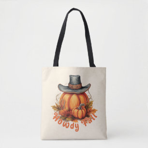 Howdy Fall – Rustic Autumn Vibes Tote Bag