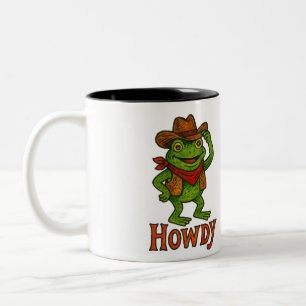 Howdy Frog                                         Two-Tone Coffee Mug