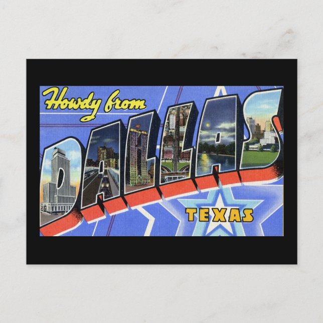Howdy from Dallas Texas Postcard (Front)