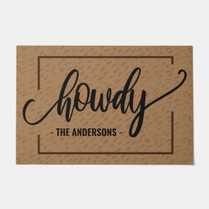 Howdy - Funny Personalize Welcome Doormat
