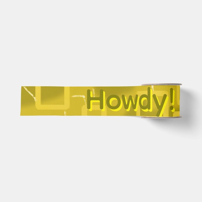 Howdy Geometric  Grosgrain Ribbon (Front)