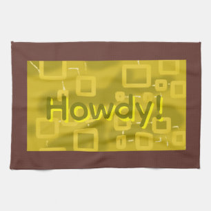 Howdy Geometric Kitchen Towel