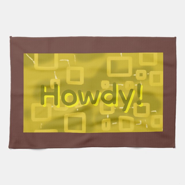Howdy Geometric  Kitchen Towel (Horizontal)
