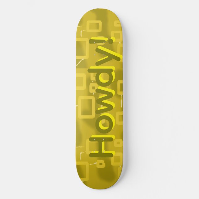 Howdy Geometric  Skateboard (Front)