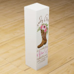 Howdy Girl Cowgirl Boots Bridal Shower  Wine Box<br><div class="desc">Enjoy customizing this cute country cowgirl boots bridal shower wine box.</div>
