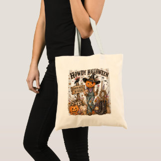Howdy Halloween Tote Bag