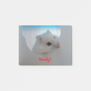 Howdy Hamster Post-it Notes