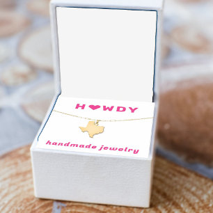 HOWDY Handmade Jewellery Display Card Stamp