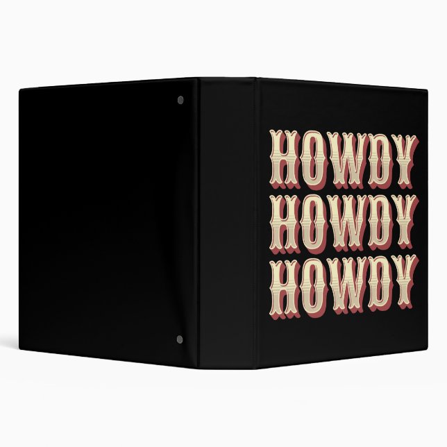Howdy Howdy Howdy Binder (Background)