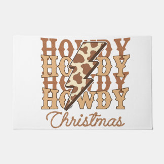 Howdy Howdy Howdy Christmas, Cowboy hat Doormat