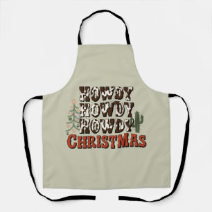 Howdy Howdy Howdy Christmas Family Xmas Party Gift Apron