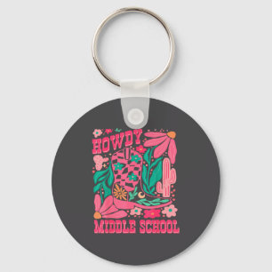 Howdy Middle School Western Girl Country Rodeo Nk  Keychain