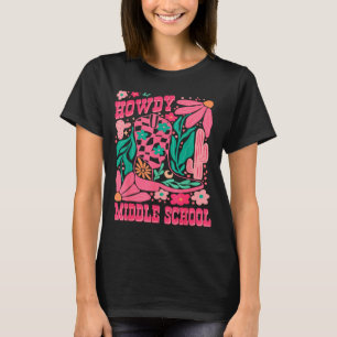 Howdy Middle School Western Girl Country Rodeo Nk  T-Shirt