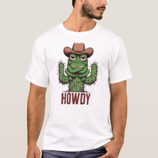 Howdy Partner! Amusing Western-Style Frog Cowboy T-Shirt