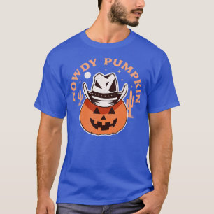 Howdy Pumpkin Cowboy Rodeo Western Country Fall Ha T-Shirt