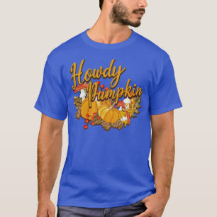 Howdy Pumpkin Fall Autumn Seasonal Country Western T-Shirt