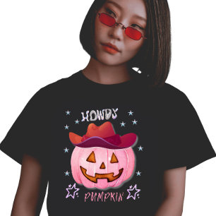 Howdy Pumpkin Y2K Design  T-Shirt