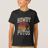 Howdy Putos Funny Cactus Retro Vintage