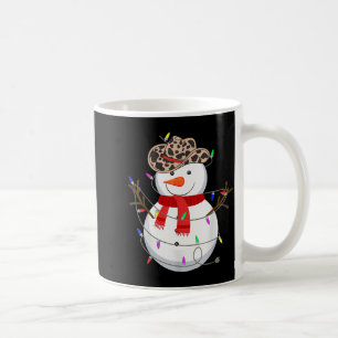 Howdy Snowman Funny Cowboy Hat Western Christmas 2 Coffee Mug