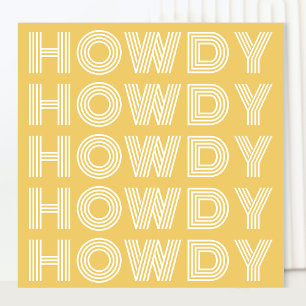Howdy Southern Charm Greetings Card