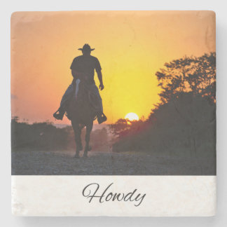 Howdy | Southern Quote | Cowboy Life Stone Coaster
